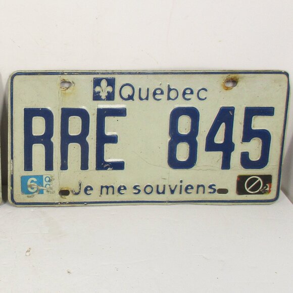 Lot of 10 QUEBEC, CANADA LICENSE PLATES - Je me souviens 1980's - 90's - Picture 7 of 11